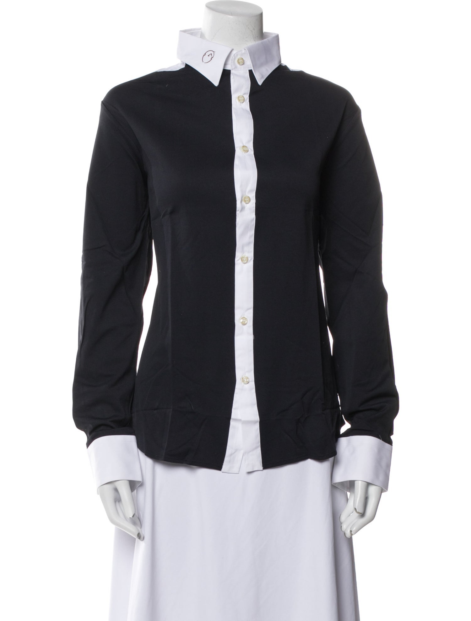 Vestrum Mock Neck Long Sleeve Button-Up Top w/ Tags