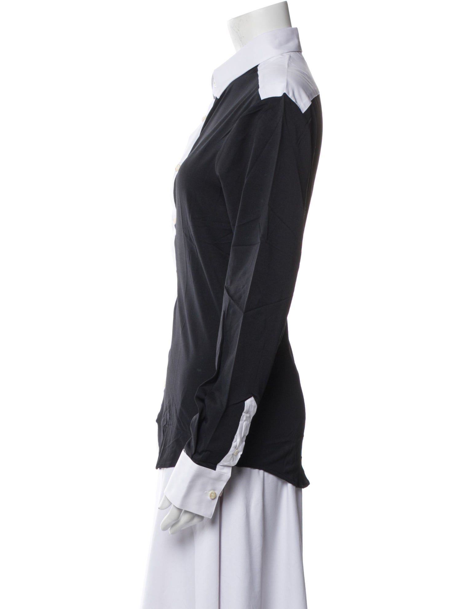 Vestrum Mock Neck Long Sleeve Button-Up Top w/ Tags