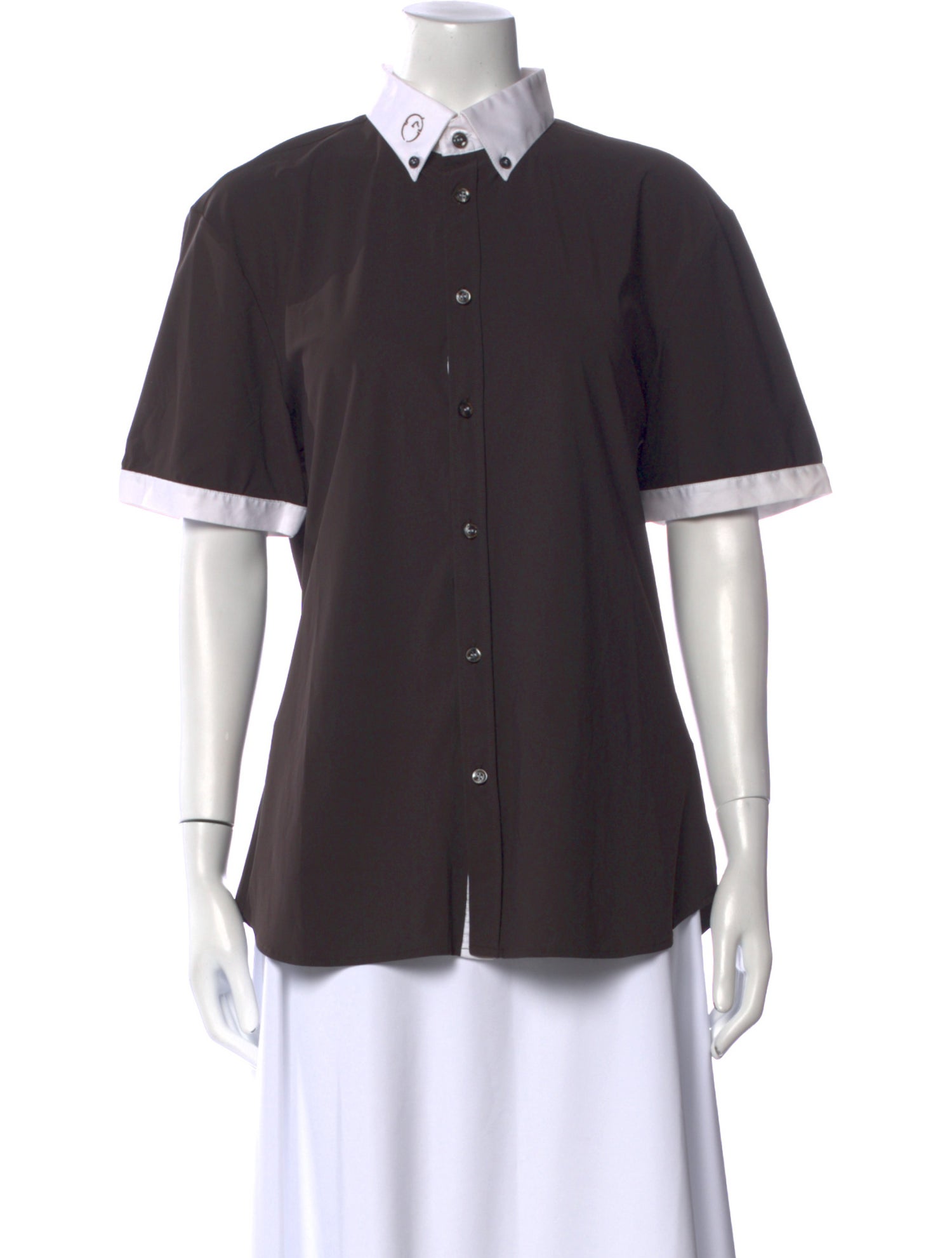 Vestrum Short Sleeve Button-Up Top