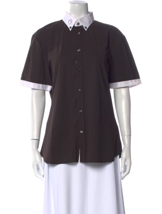 Vestrum Short Sleeve Button-Up Top