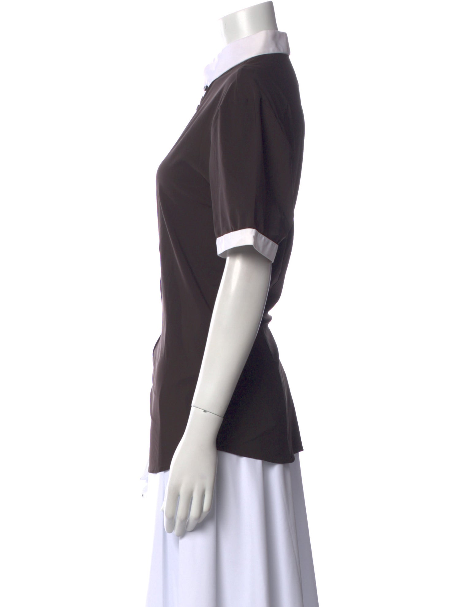 Vestrum Short Sleeve Button-Up Top