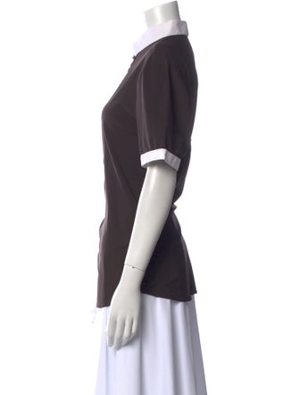 Vestrum Short Sleeve Button-Up Top