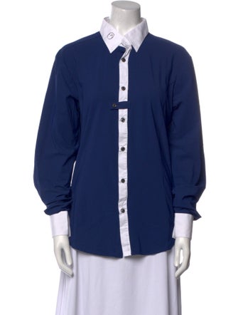 Vestrum Long Sleeve Button-Up Top