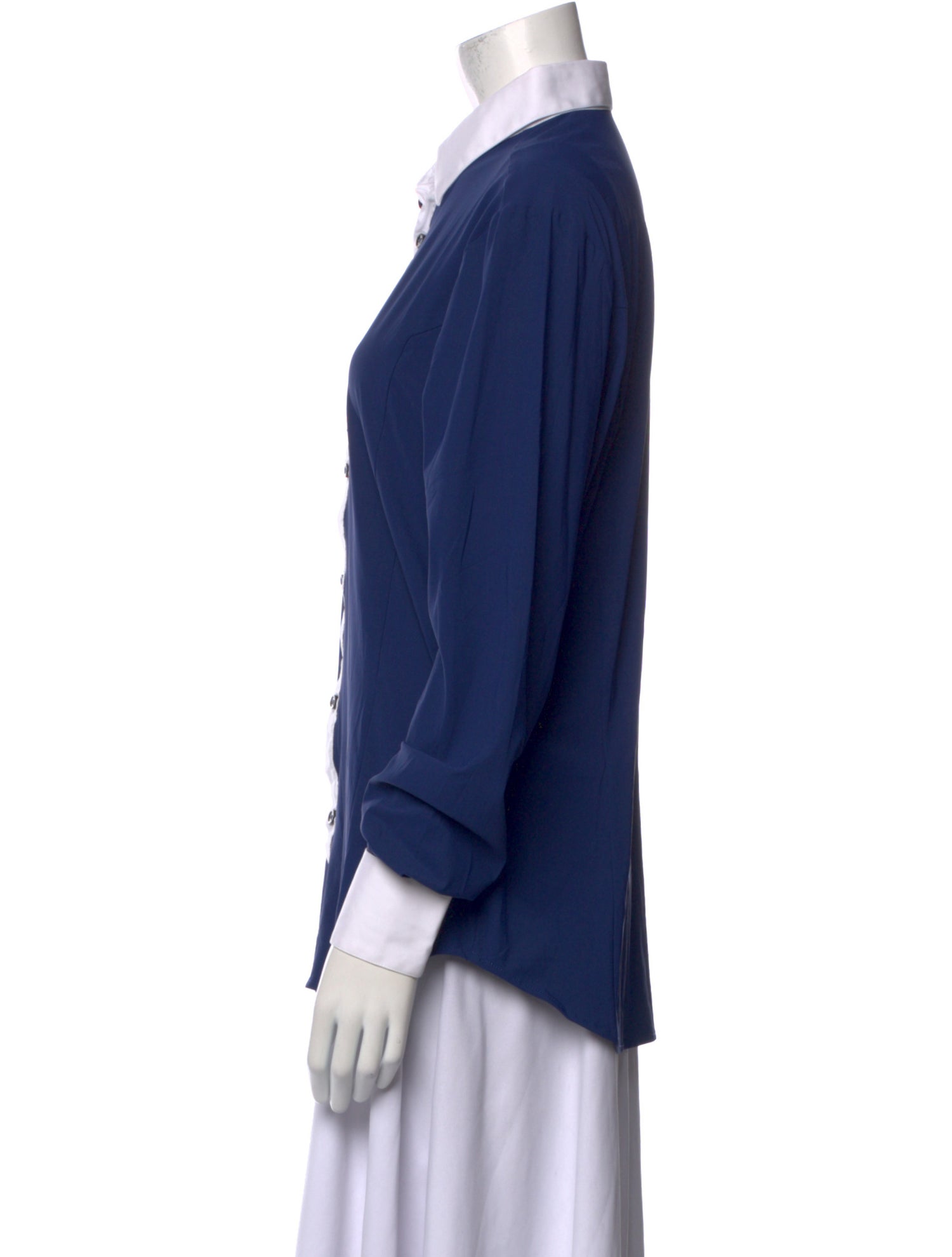 Vestrum Long Sleeve Button-Up Top