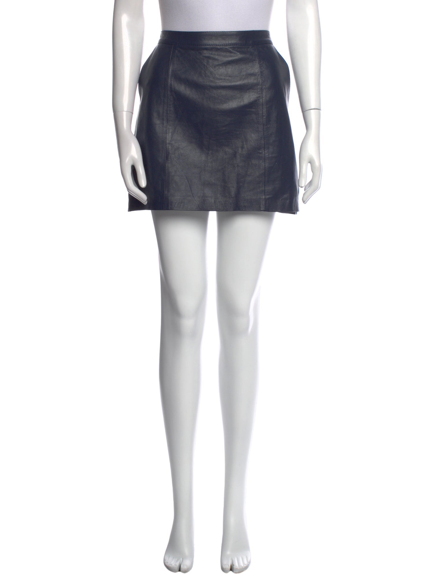 Verosenso Leather Mini Skirt