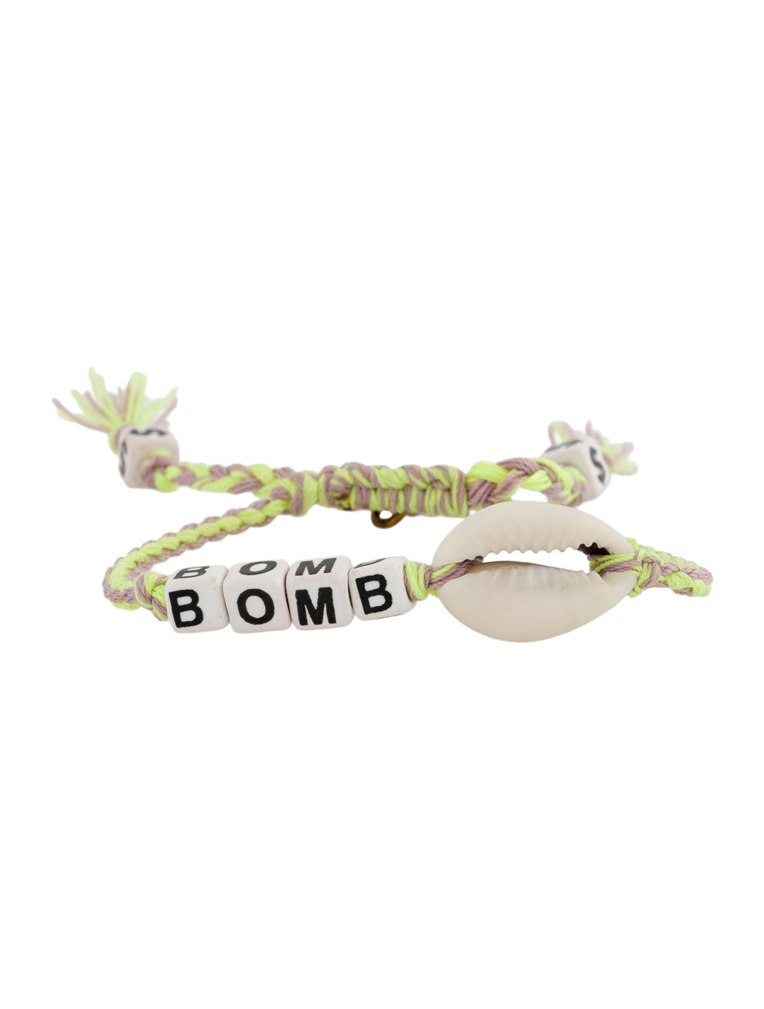 Venessa Arizaga Bead & Shell "Bomb" Adjustable Friendship Bracelet