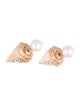 Vita Fede Titan Hexagon Crystal & Pearl Earrings