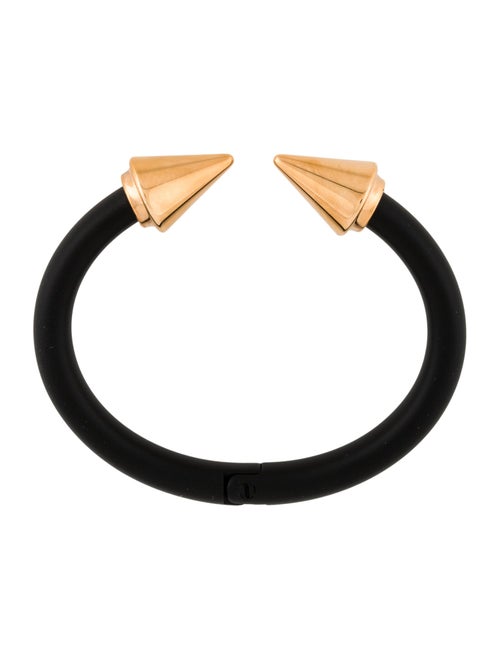 Vita Fede Titan Two Tone Hinged Cuff Bracelet