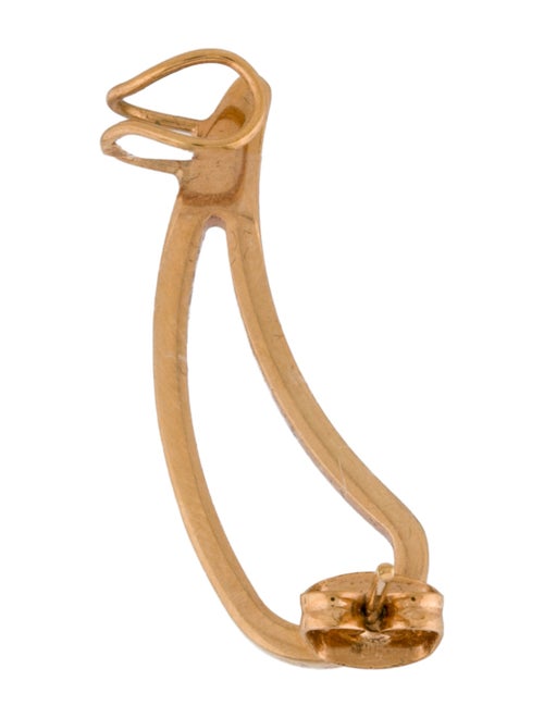 Vita Fede Crystal Teardrop Single Ear Cuff