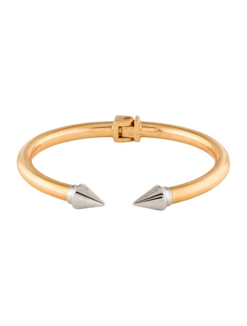 Vita Fede Two-Tone Mini Titan Hinged Cuff Bracelet