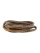Vita Fede Leather Chain Wrap Bracelet