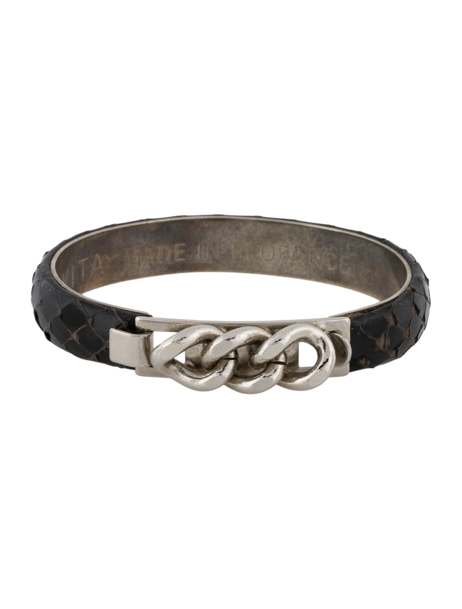 Vita Fede Snakeskin Bangle