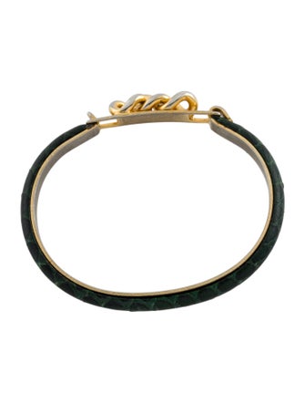Vita Fede Leather Buckle Bangle Beacelet