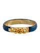 Vita Fede Leather Embossed Buckle Bracelet