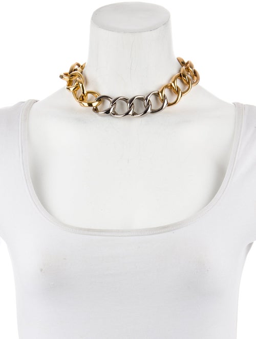 Vita Fede Two-Tone Link Choker Necklace