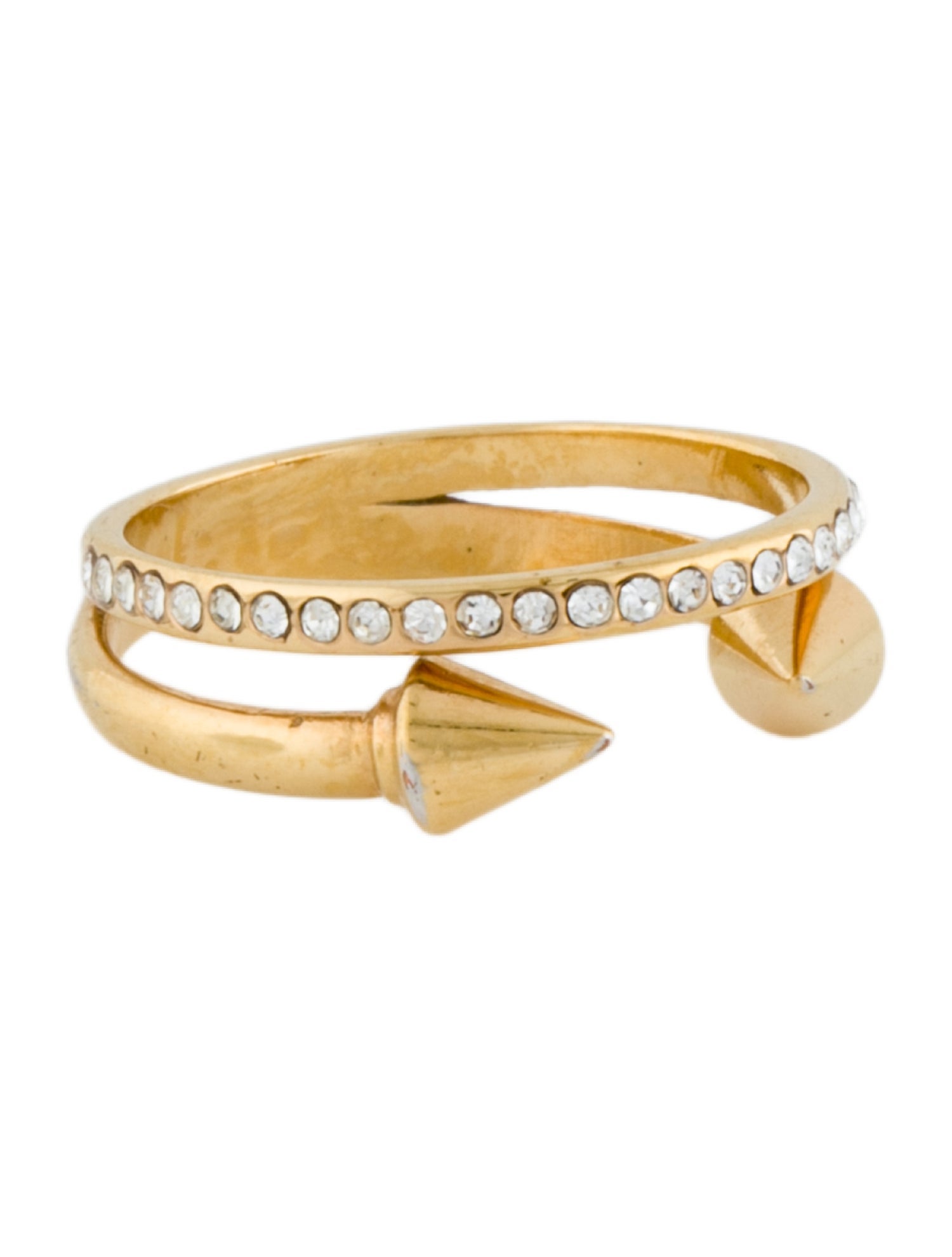 Vita Fede Crystal Ultra Mini Titan Band Ring