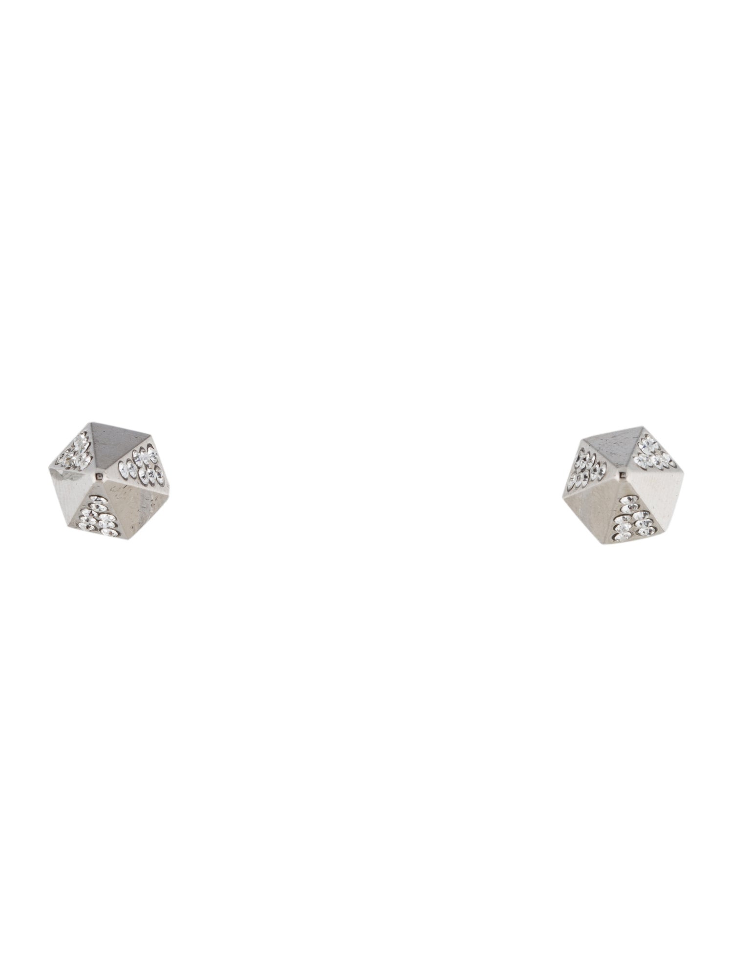 Vita Fede Crystal Pave Titan Stud Earrings