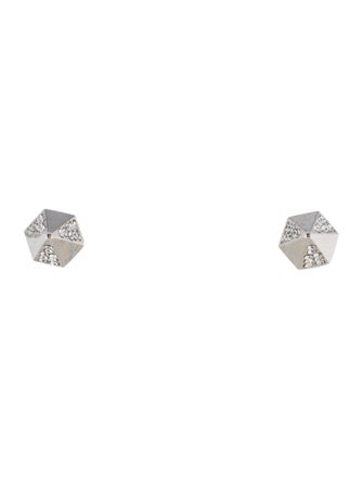 Vita Fede Crystal Pave Titan Stud Earrings