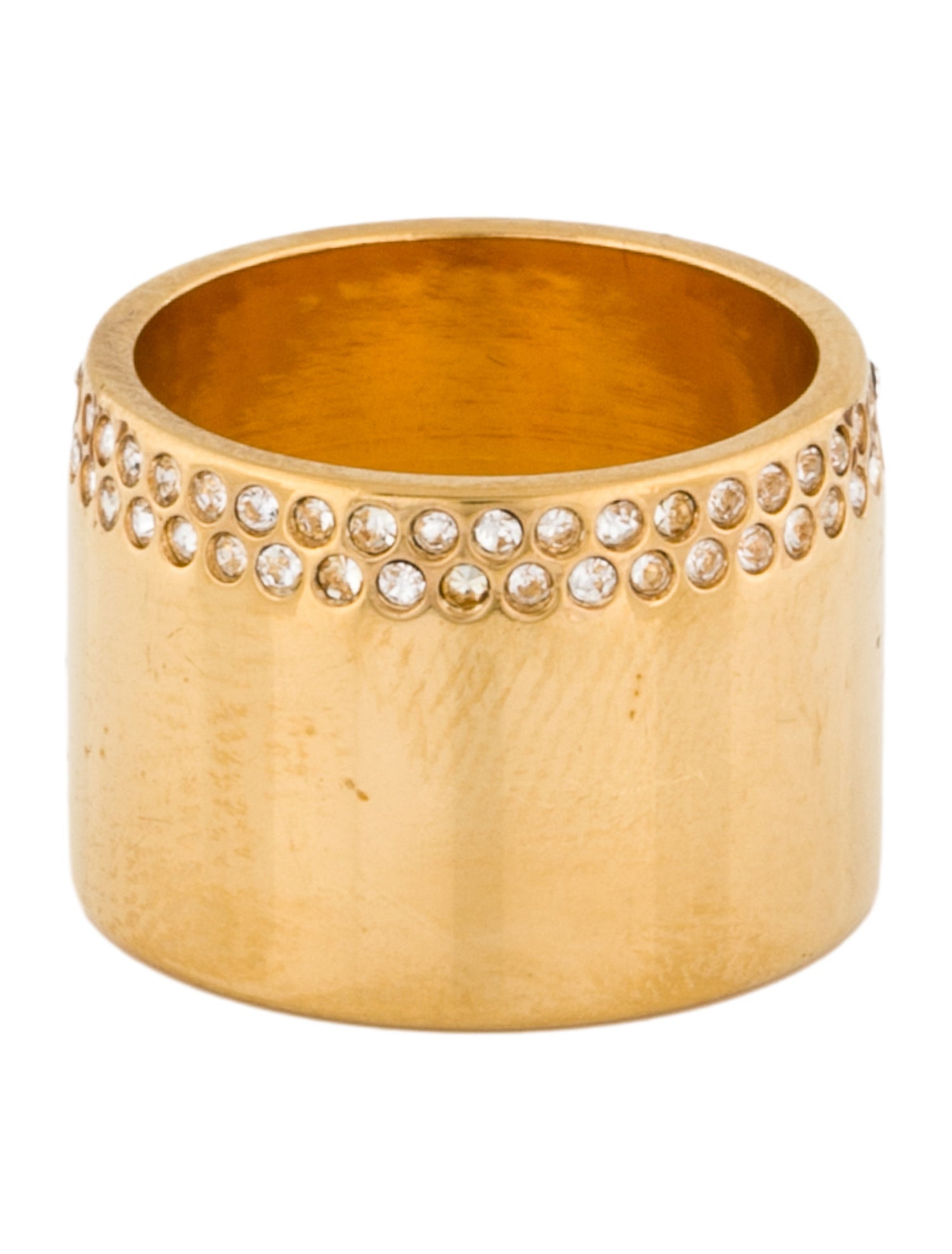 Vita Fede Crystal Wide Band Ring