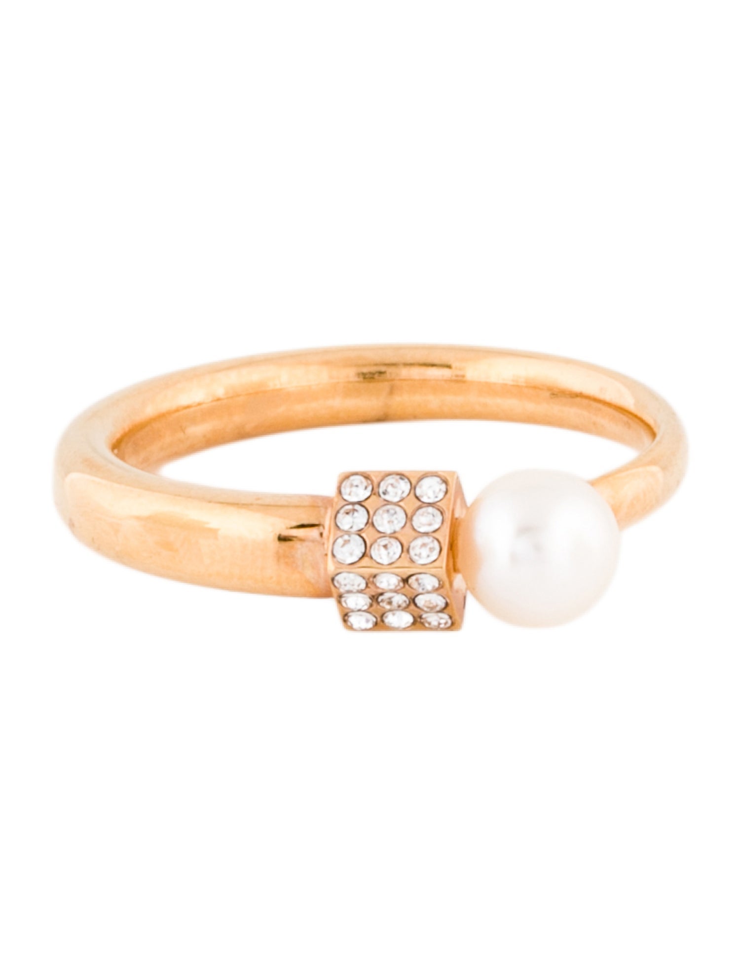 Vita Fede Pearl & Crystal Band Ring