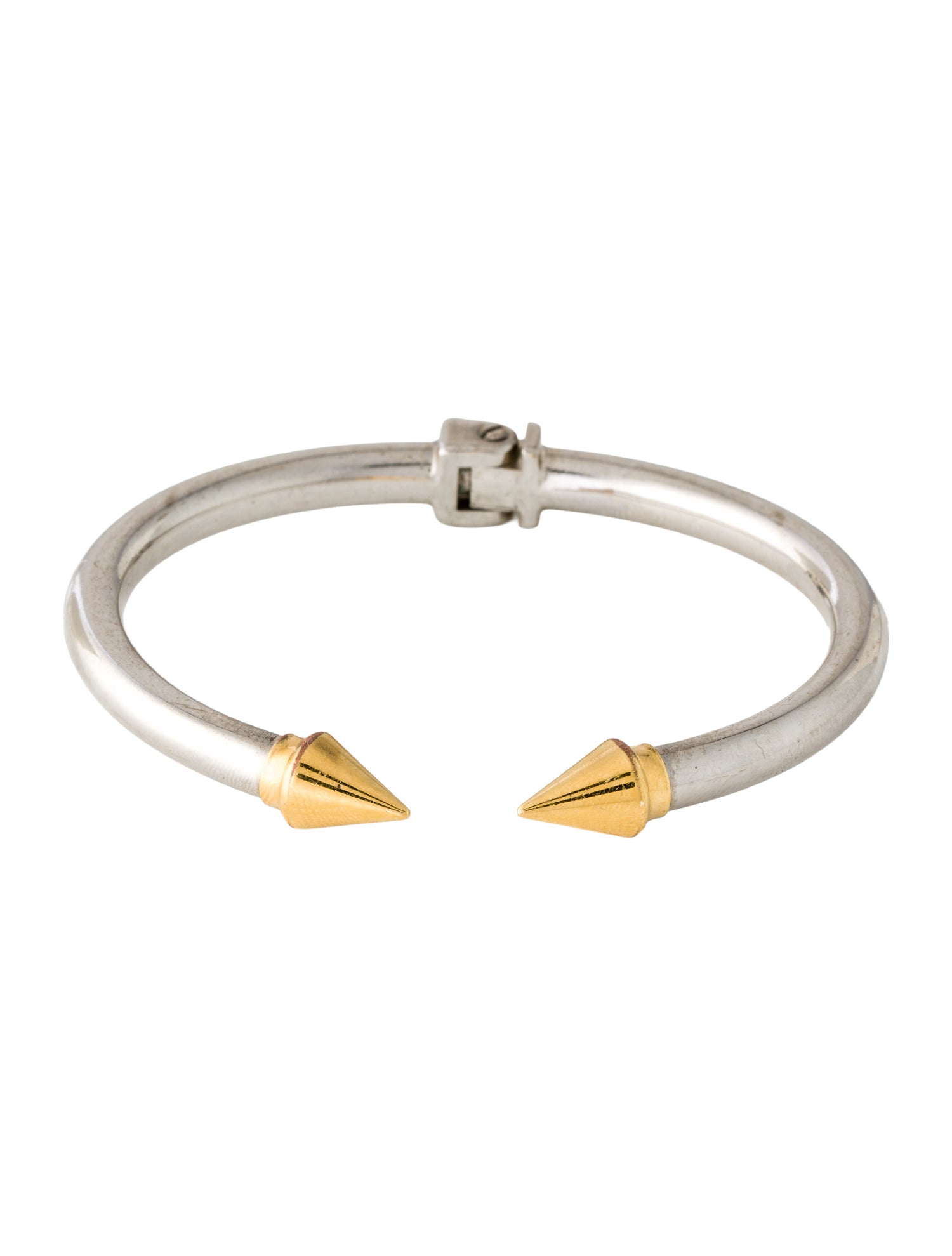 Vita Fede Two-Tone Mini Titan Hinged Cuff Bracelet