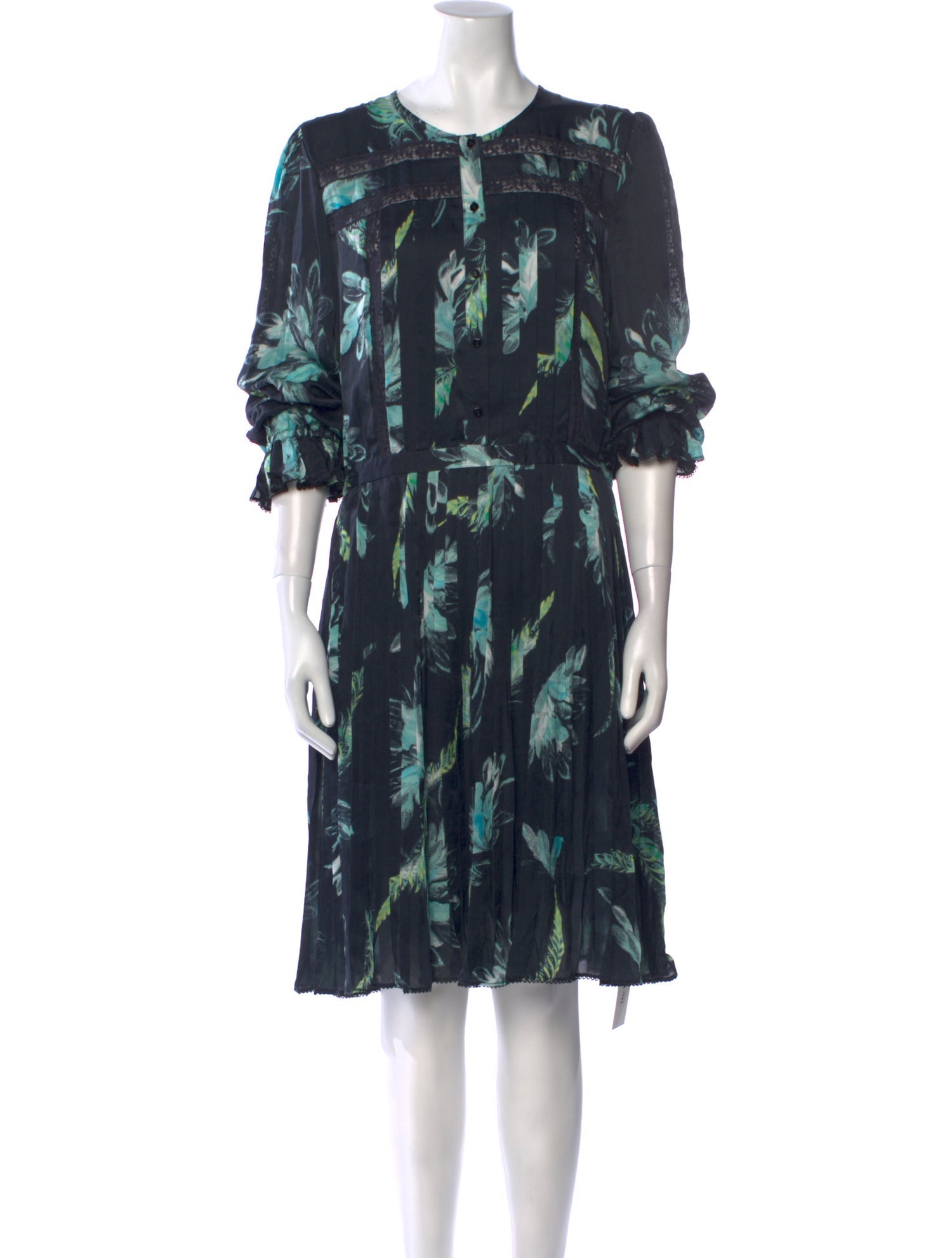 Marchesa Voyage Silk Knee-Length Dress w/ Tags