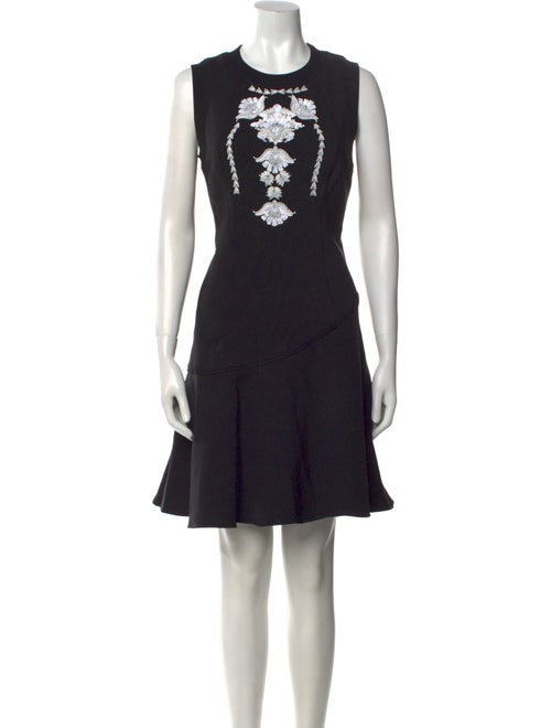Marchesa Voyage Crew Neck Mini Dress