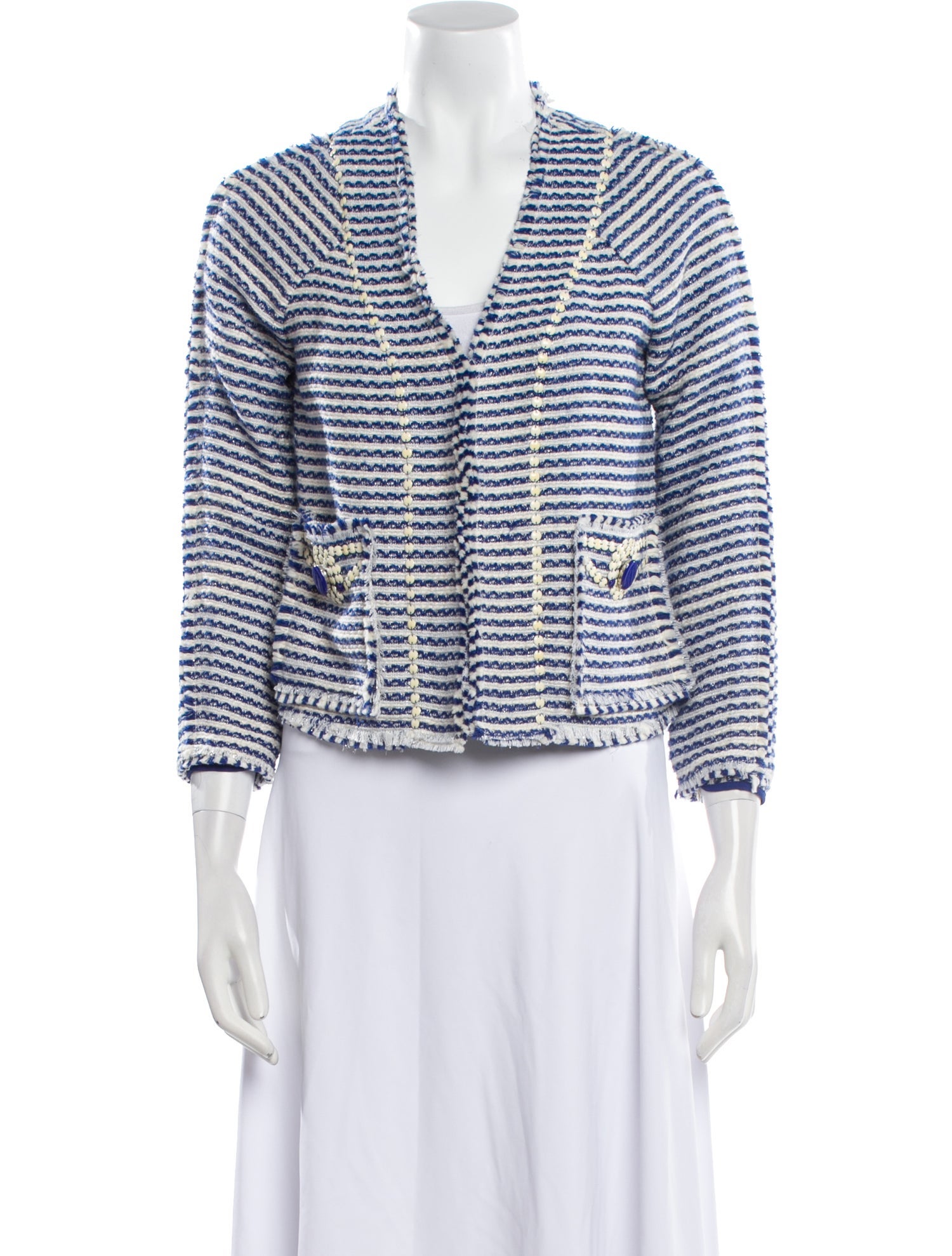 Marchesa Voyage Striped Blazer