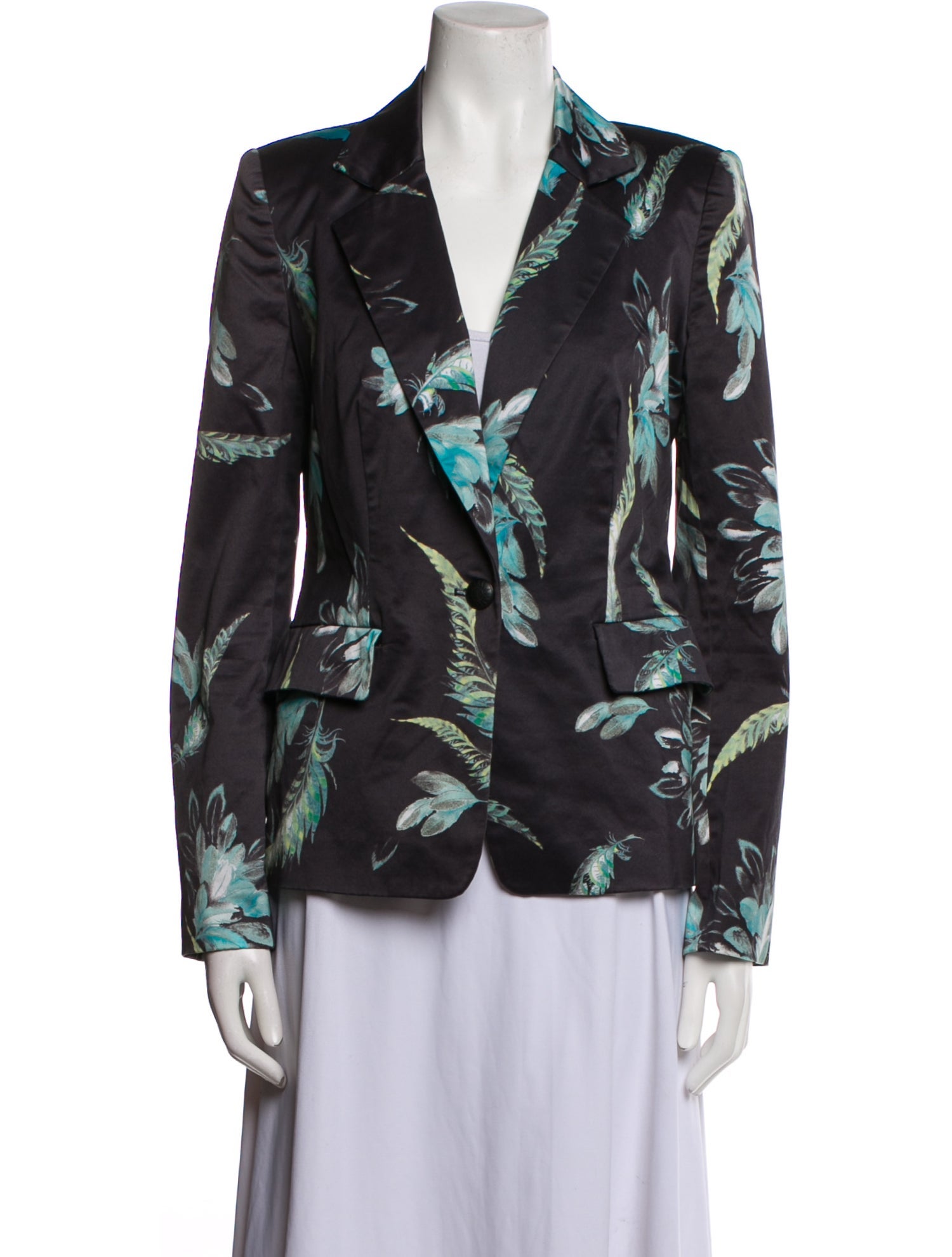 Marchesa Voyage Floral Print Blazer