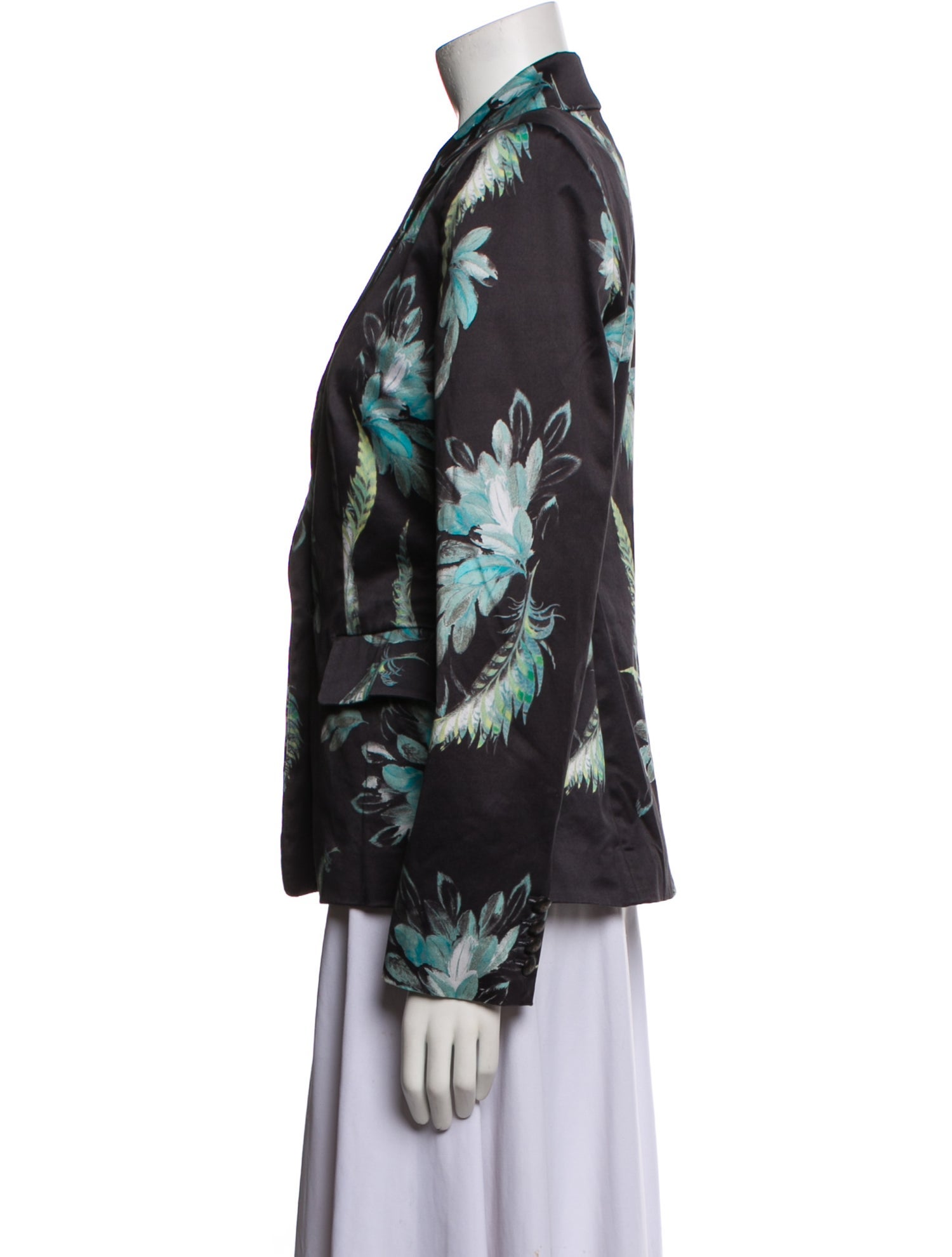 Marchesa Voyage Floral Print Blazer