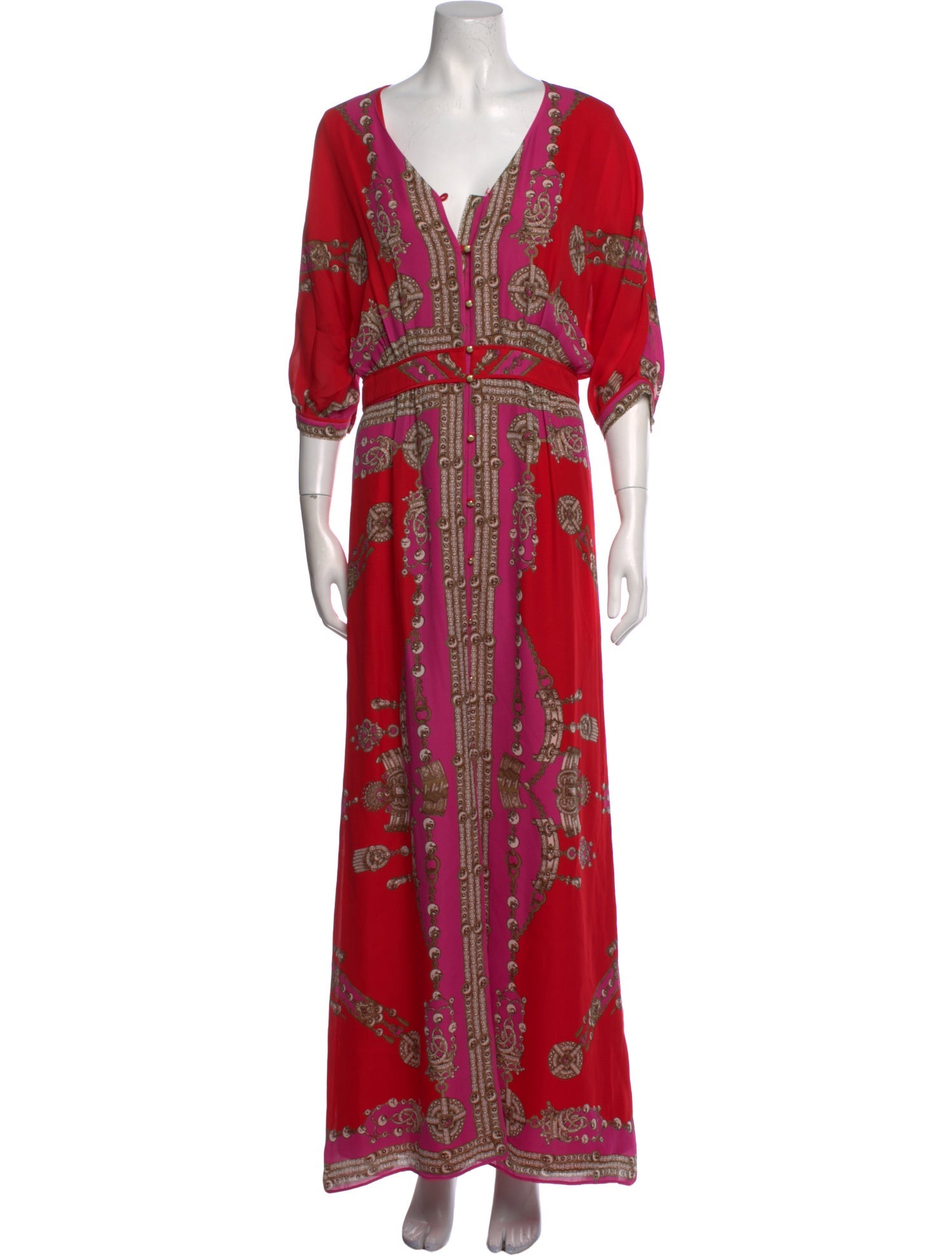 Marchesa Voyage Printed Long Dress
