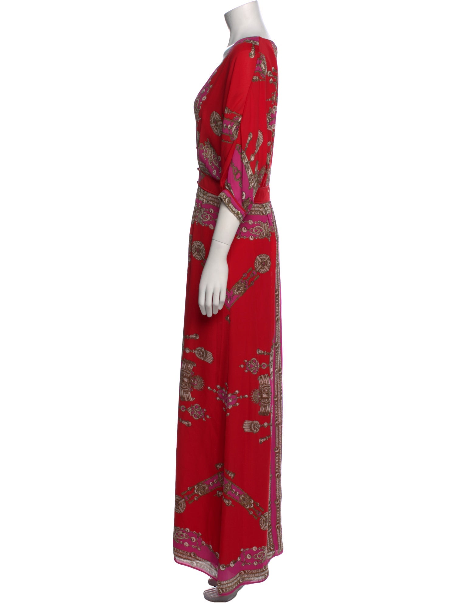 Marchesa Voyage Printed Long Dress