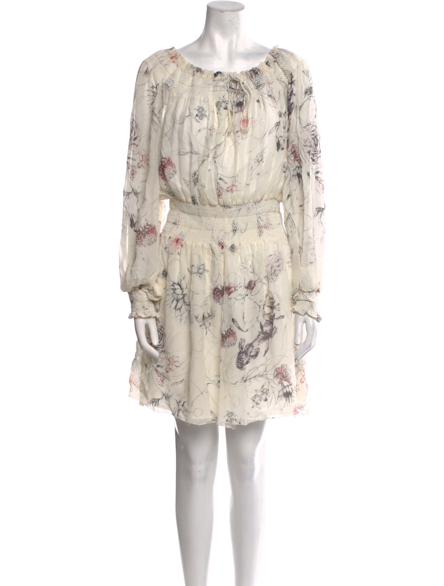 Marchesa Voyage Silk Mini Dress