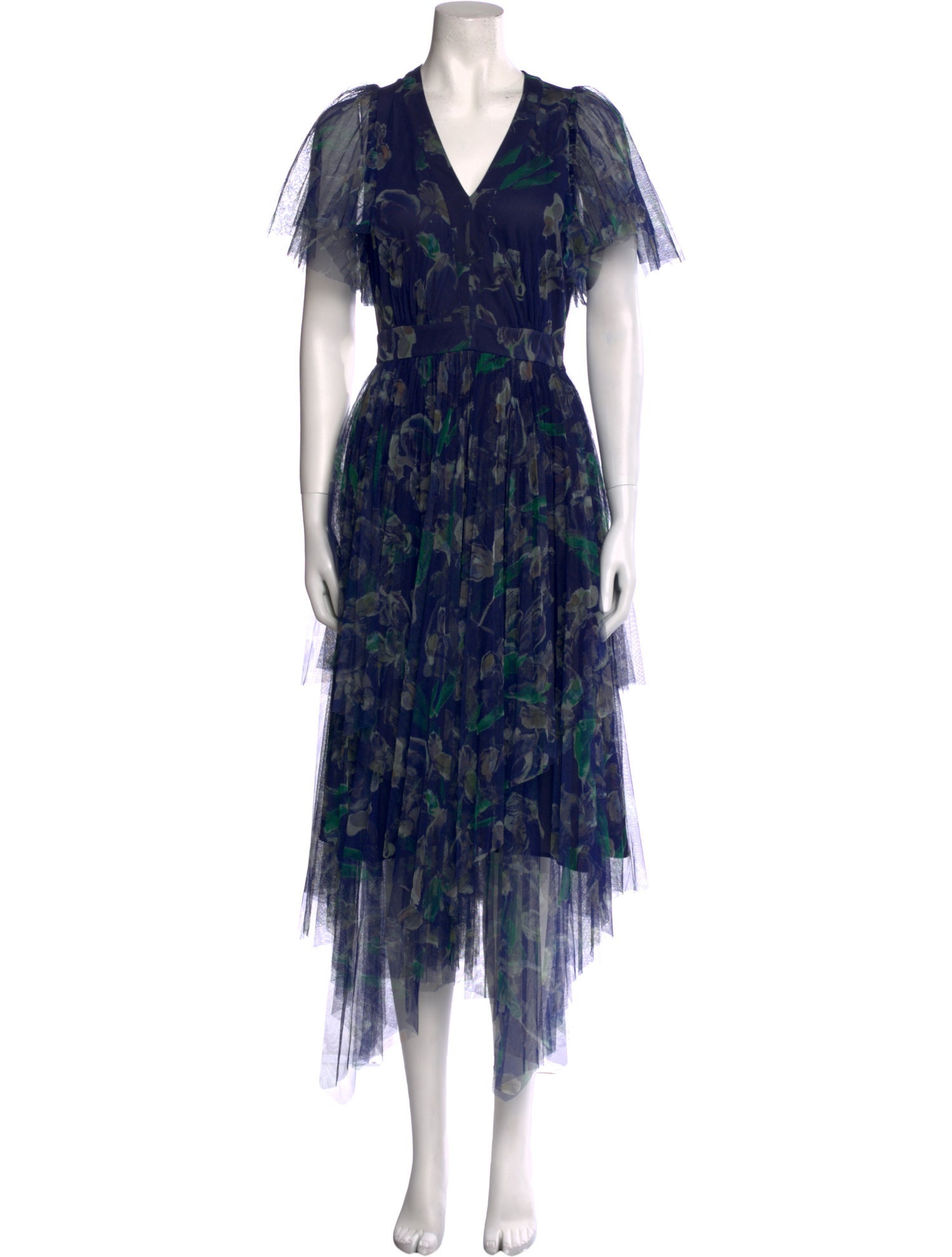 Marchesa Voyage Floral Print Long Dress