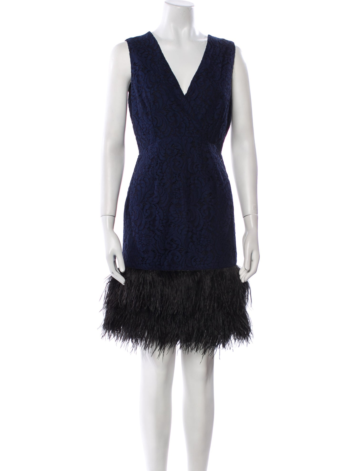 Marchesa Voyage Lace Pattern Mini Dress