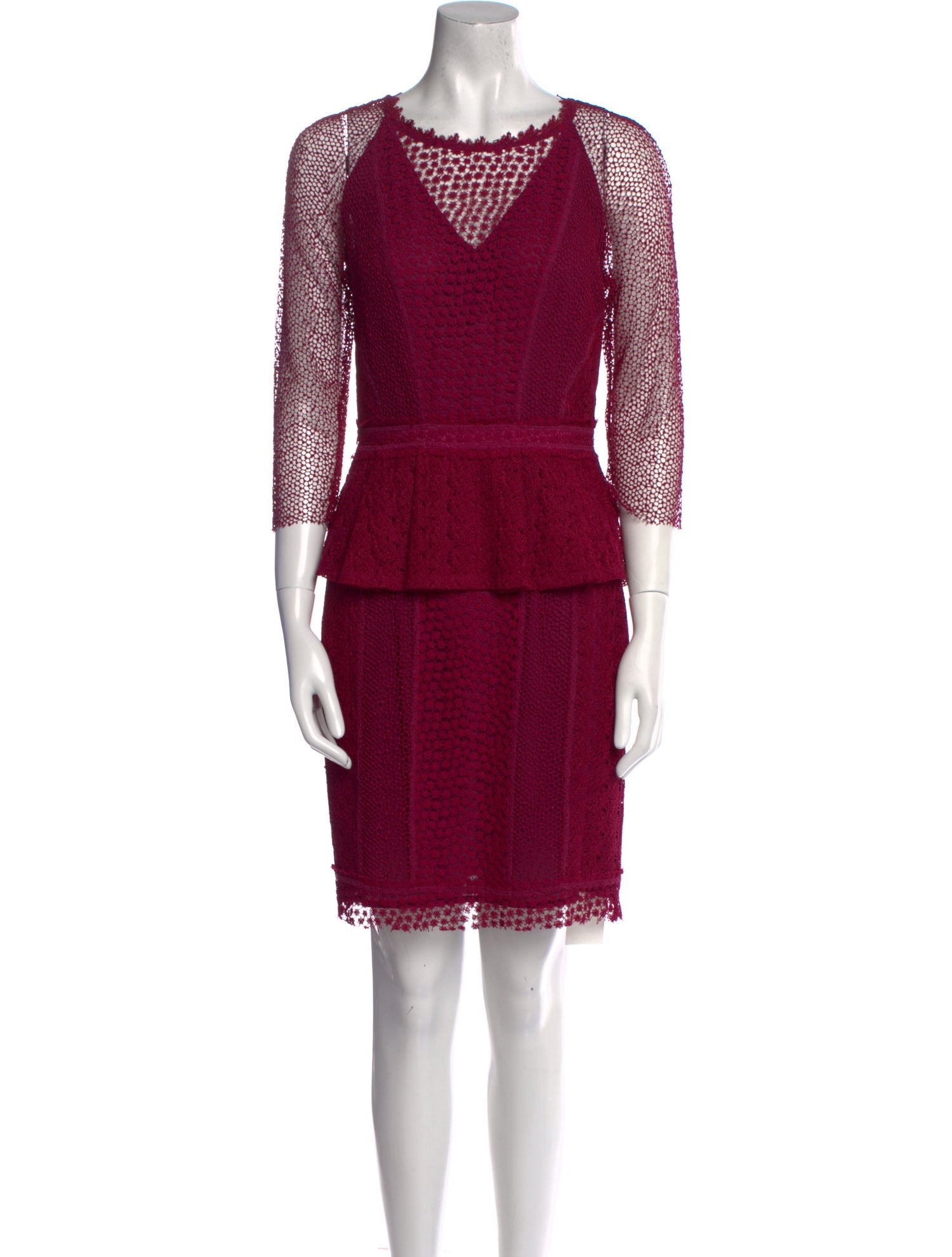 Marchesa Voyage Scoop Neck Mini Dress