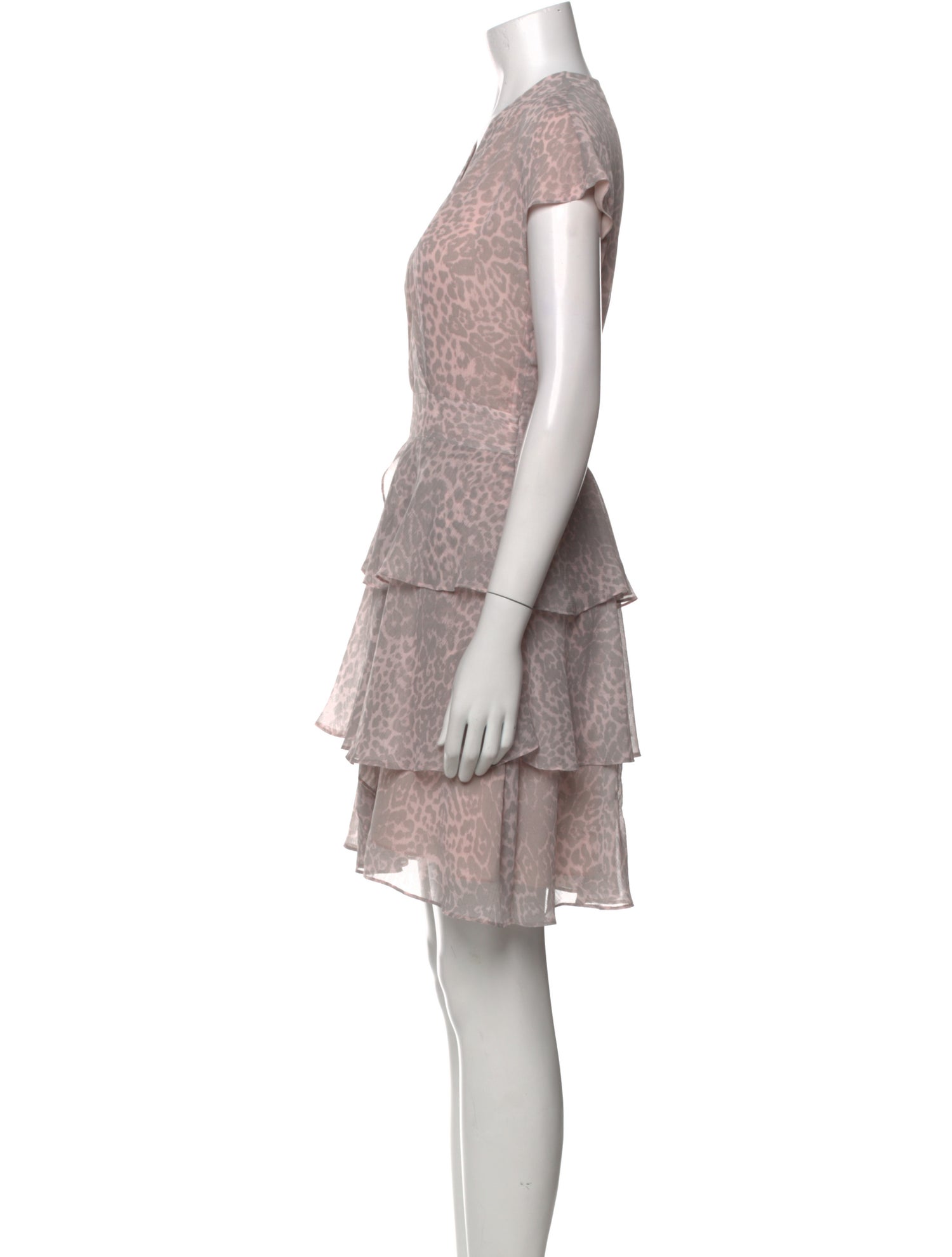 Marchesa Voyage Animal Print Knee-Length Dress