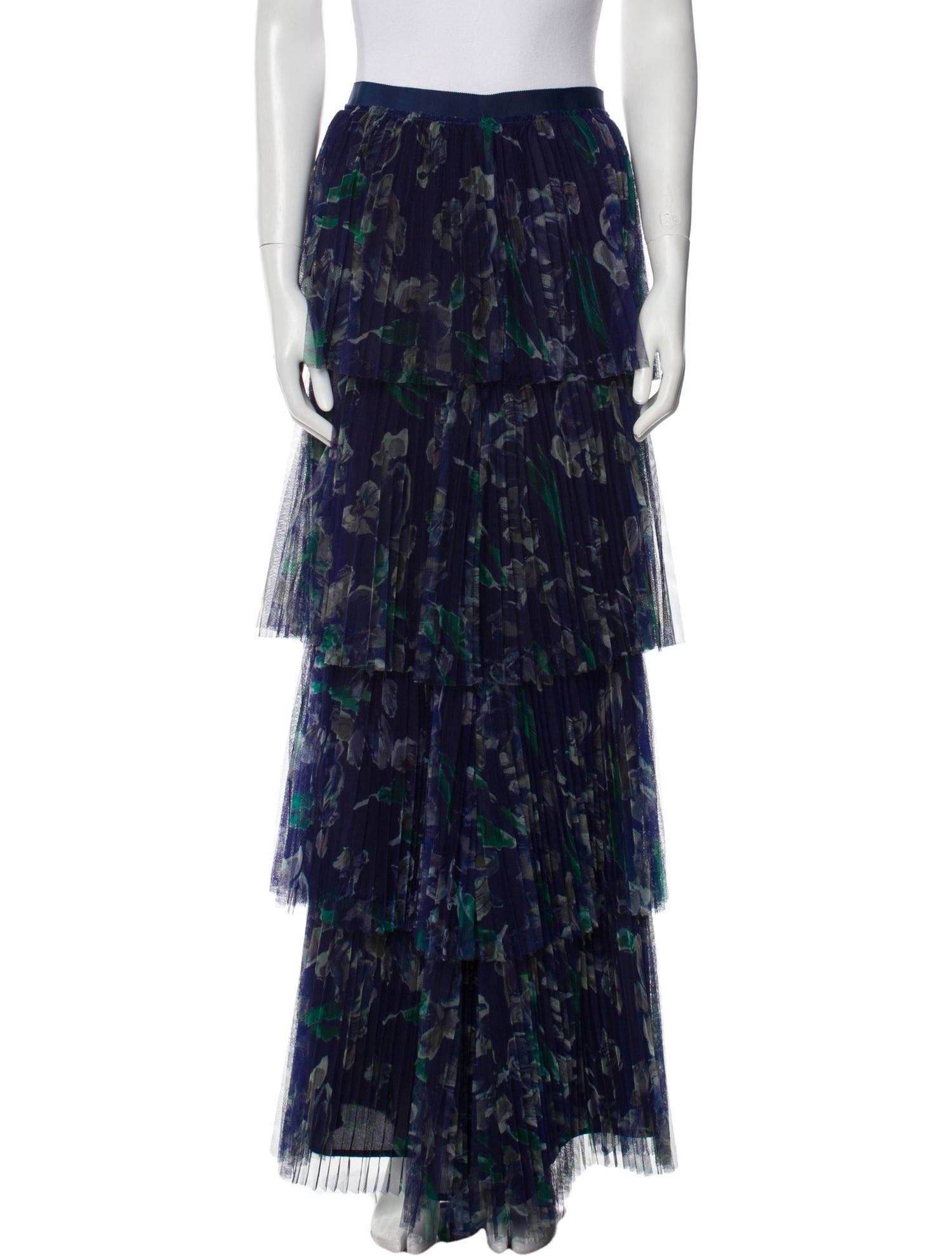 Marchesa Voyage Floral Print Long Skirt