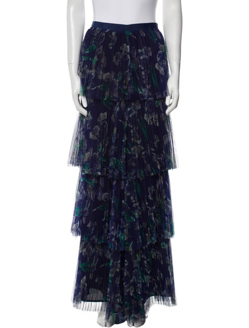 Marchesa Voyage Floral Print Long Skirt