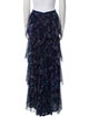 Marchesa Voyage Floral Print Long Skirt