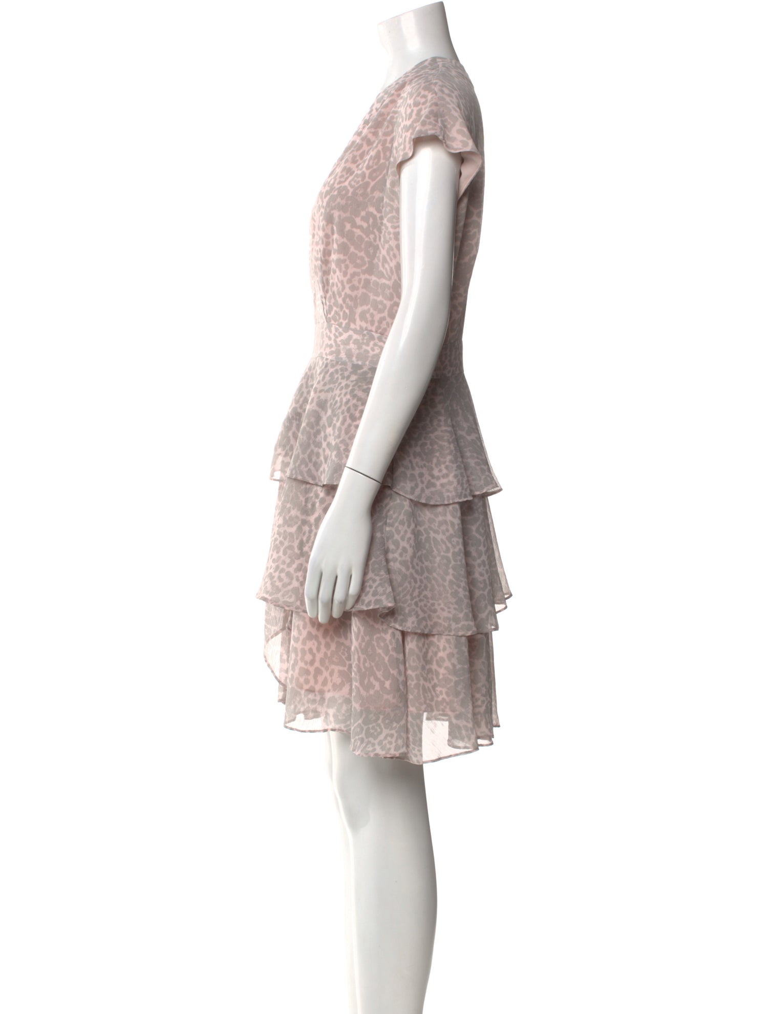 Marchesa Voyage Animal Print Knee-Length Dress