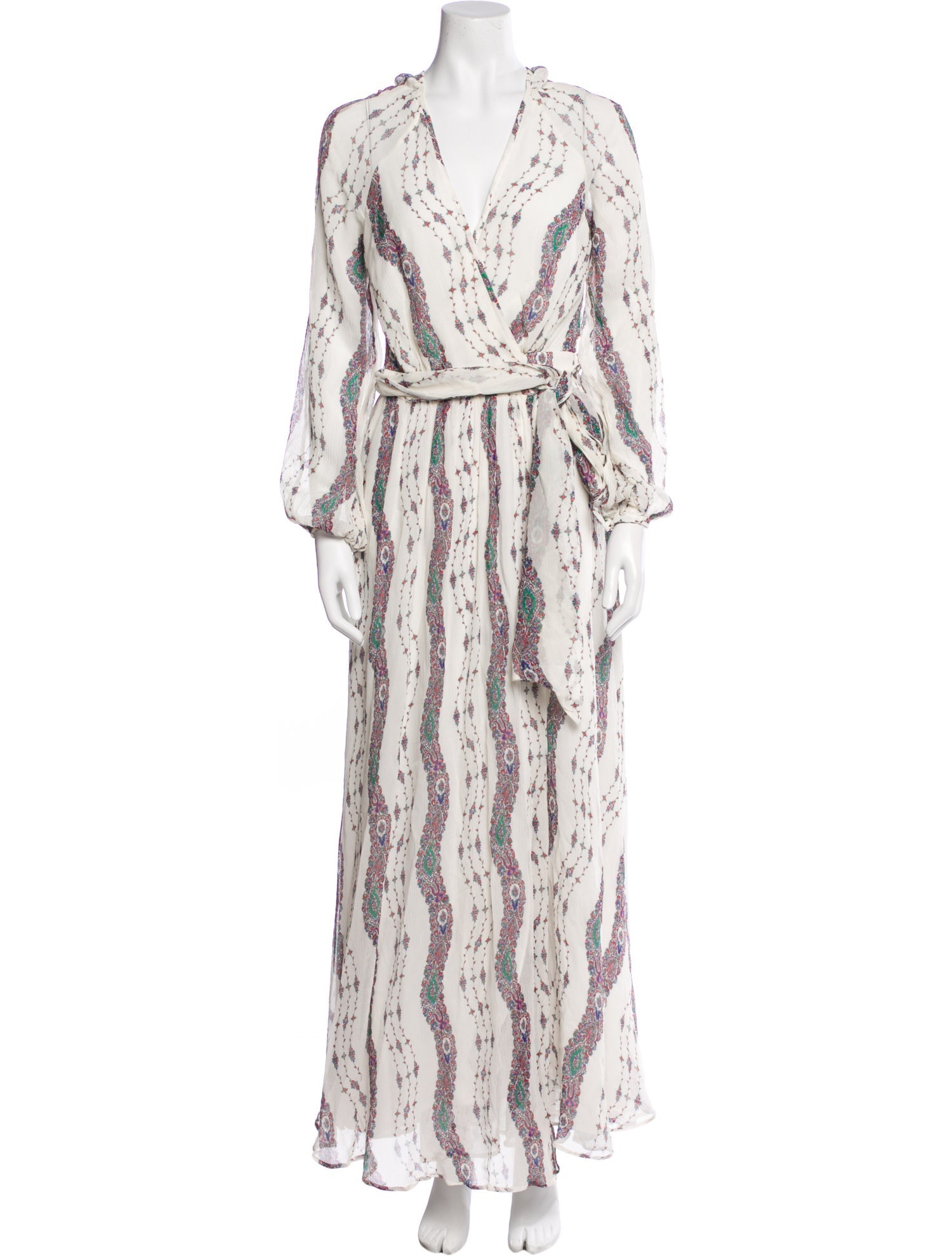 Marchesa Voyage Paisley Print Long Dress