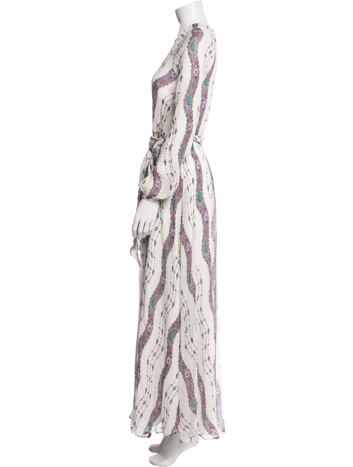 Marchesa Voyage Paisley Print Long Dress