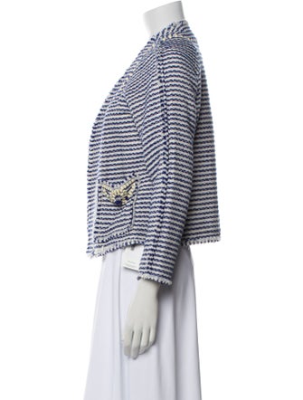 Marchesa Voyage Striped Blazer