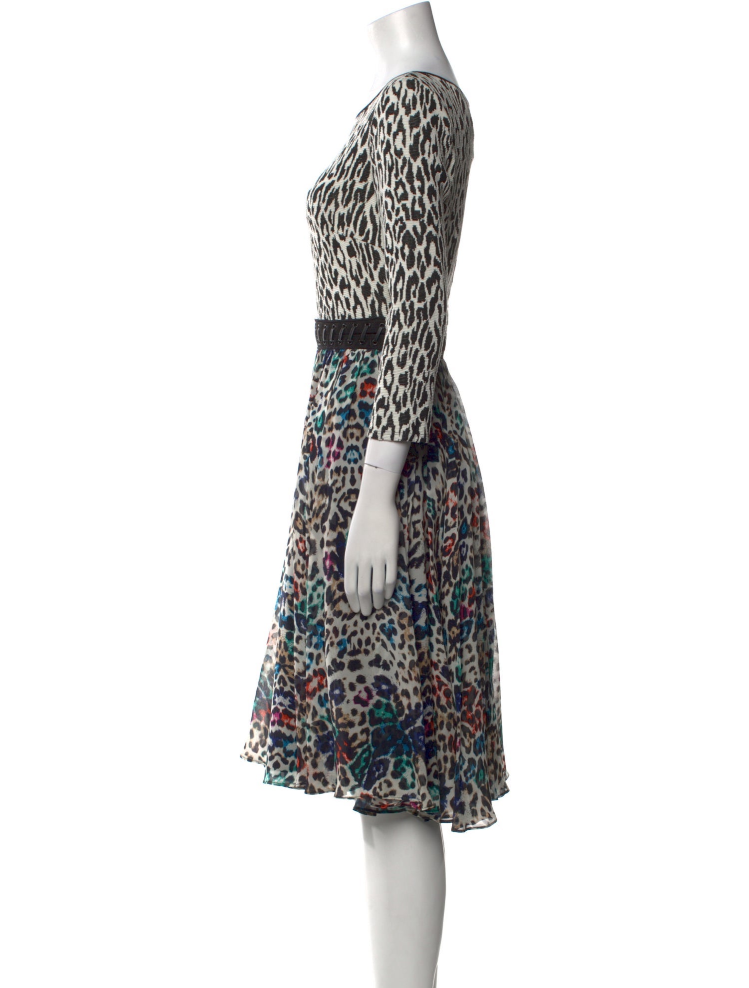 Marchesa Voyage Silk Midi Length Dress