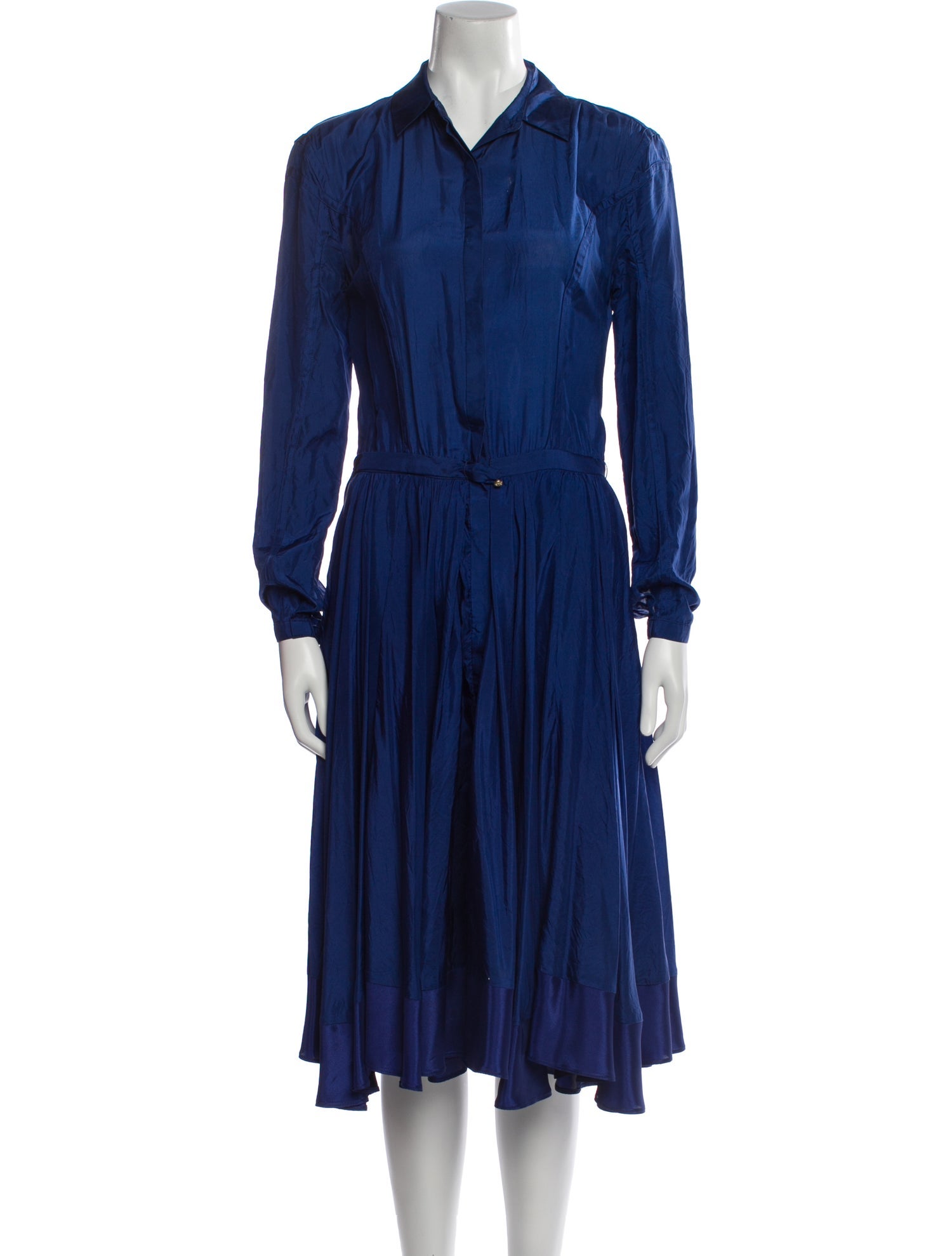 Marchesa Voyage Silk Midi Length Dress