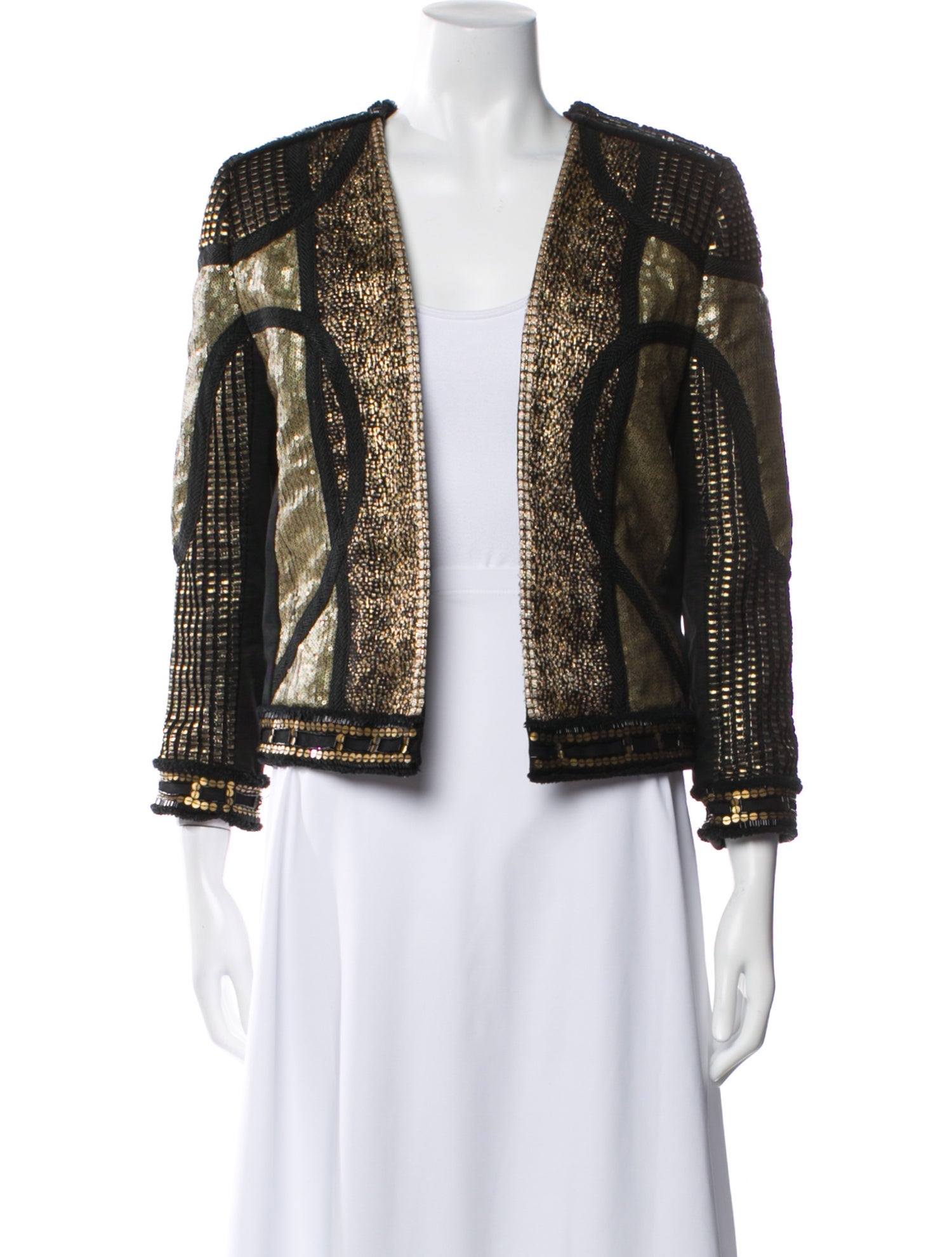 Marchesa Voyage Tweed Pattern Jacket