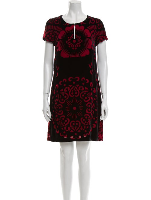 Vivienne Tam Printed Knee-Length Dress Black