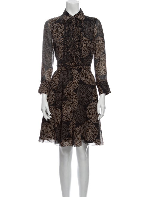 Vivienne Tam Silk Mini Dress Black