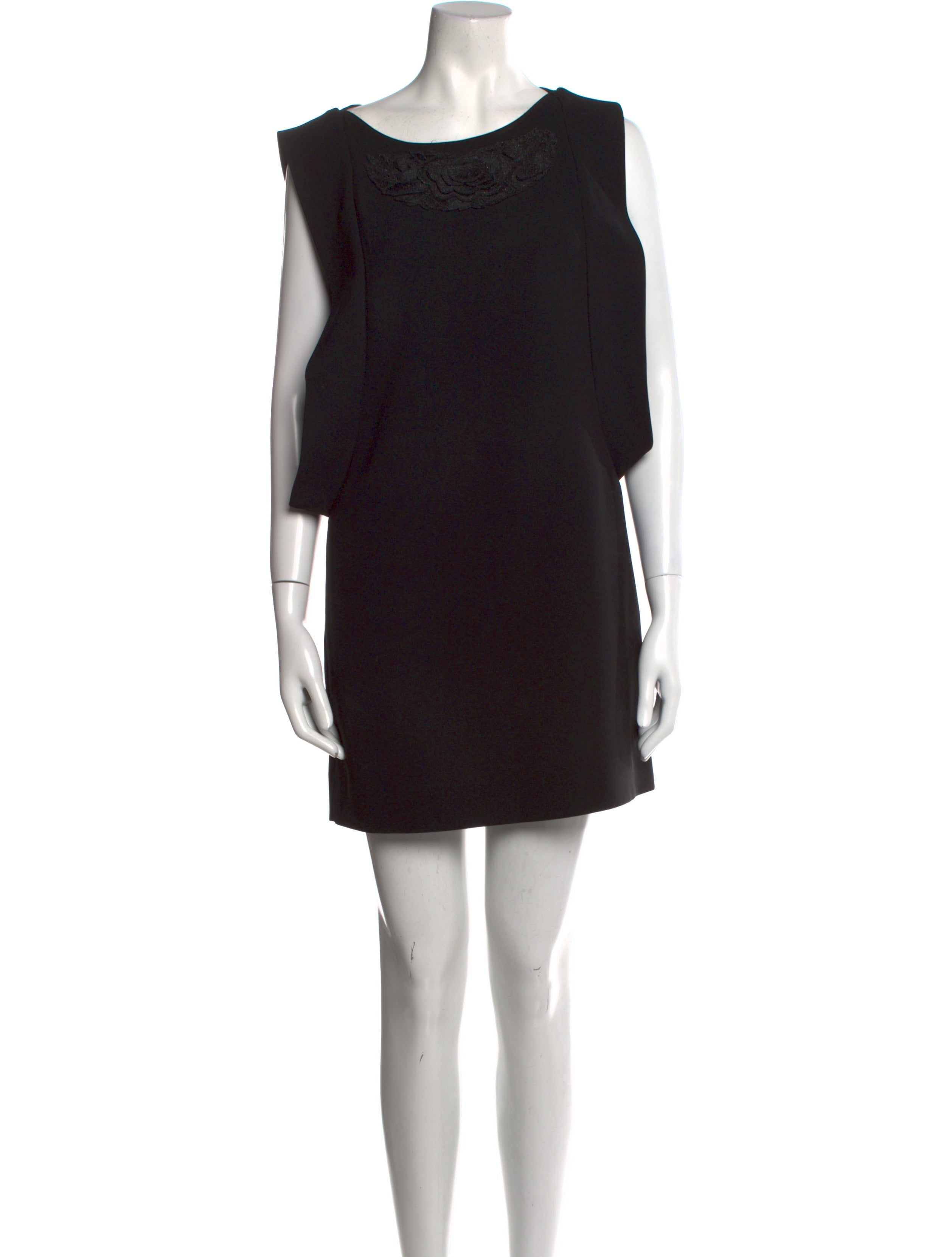Vivienne Tam Bateau Neckline Mini Dress